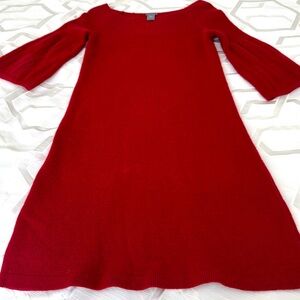 Ann Taylor Sweater Dress, C - Cherry Red, S- Sm, Can wear off Shoulder,